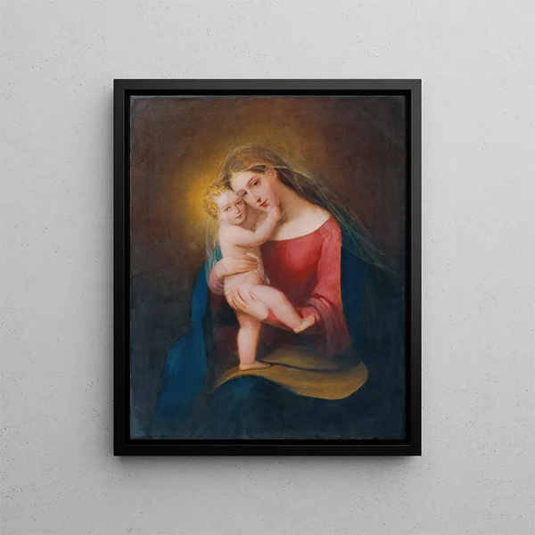 Madonna ma joue - Franz Schrotzberg — kehystetty taideteos seinällä