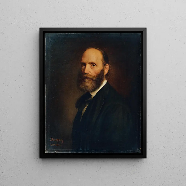 Autoportrait - Franz Schrotzberg — kehystetty taideteos seinällä