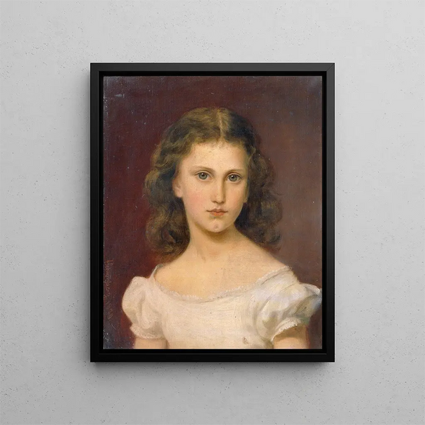 Sidonie Schrotzberg, taiteilijan tytär - Franz Schrotzberg — kehystetty taideteos seinällä
