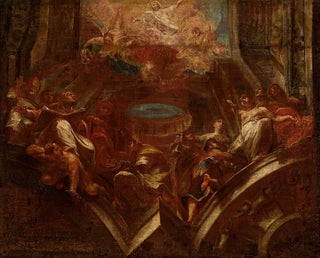 Franz Sigrist - Sketch for the plafond Adoration of Madonna.webp