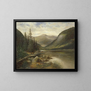 Franz Stephan Paschinger - Erlaufsee mit kahlem Gipfel im Hintergrund.webp