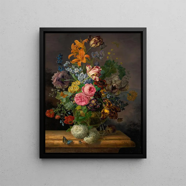 Blumenstück - Franz Xaver Gruber — kehystetty taideteos seinällä