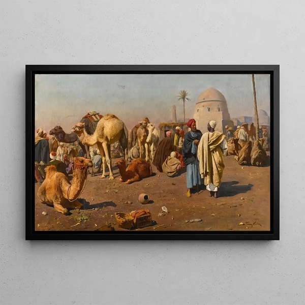 Franz Xaver Kosler - Arrival of the Caravan.webp