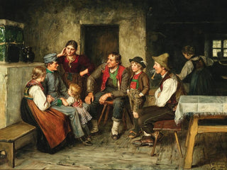Nuori sotilas lomalla - Franz von Defregger — näkymä teoksesta