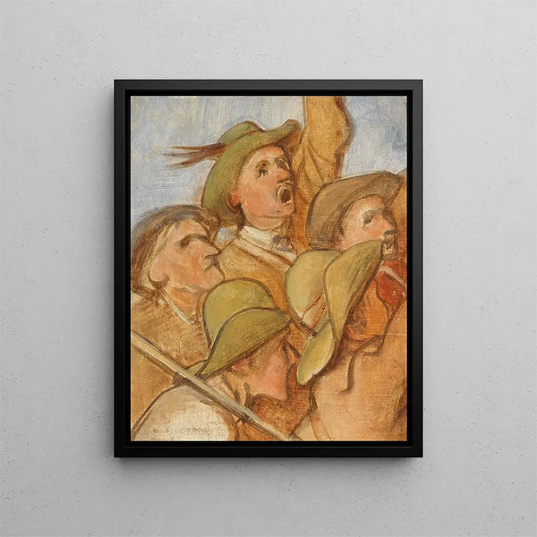 Franz von Defregger - Bauern Tiroler Freiheitskmpfer lskizze.webp