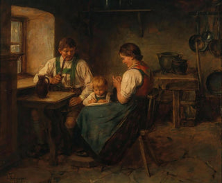 Franz von Defregger - End of the Work Day.webp
