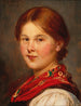 Fille tyrolienne - Franz von Defregger — näkymä teoksesta