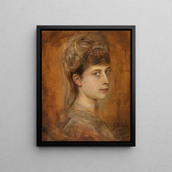 Charlotte de Meiningen, Preussin prinsessa - Franz von Lenbach — kehystetty taideteos seinällä