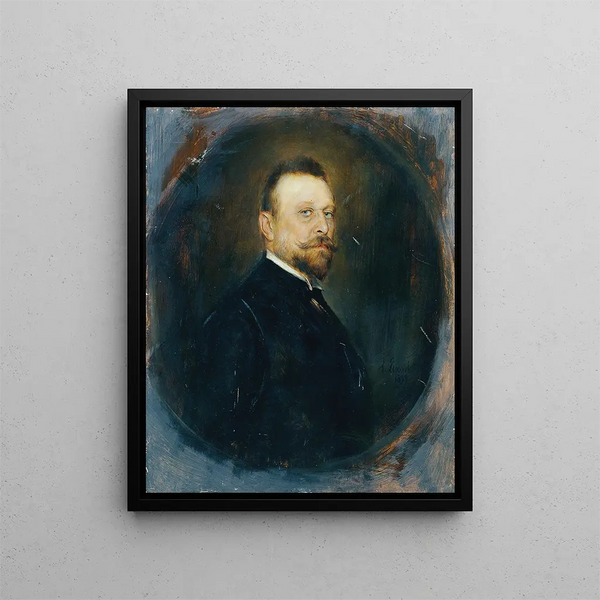 Le membre du Reichsrat, le Dr. Joseph Maria Baernreither - Franz von Lenbach — kehystetty taideteos seinällä