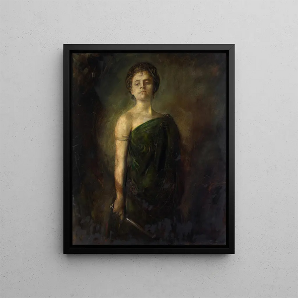Mademoiselle Bartenstein - Franz von Lenbach — kehystetty taideteos seinällä