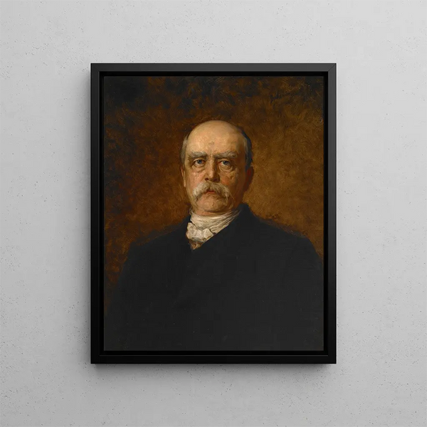 Otto Eduard Leopold von Bismarck - Franz von Lenbach — kehystetty taideteos seinällä