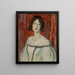 Olga Lindpaintner - Franz von Stuck — kehystetty taideteos seinällä