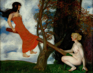 Le Balançoire - Franz von Stuck — näkymä teoksesta
