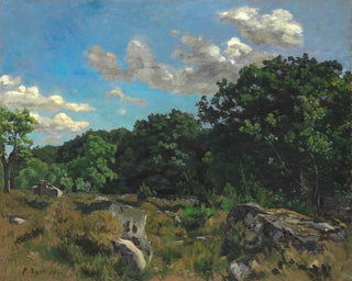 Maisema Chaillyssä - Frédéric Bazille — näkymä teoksesta