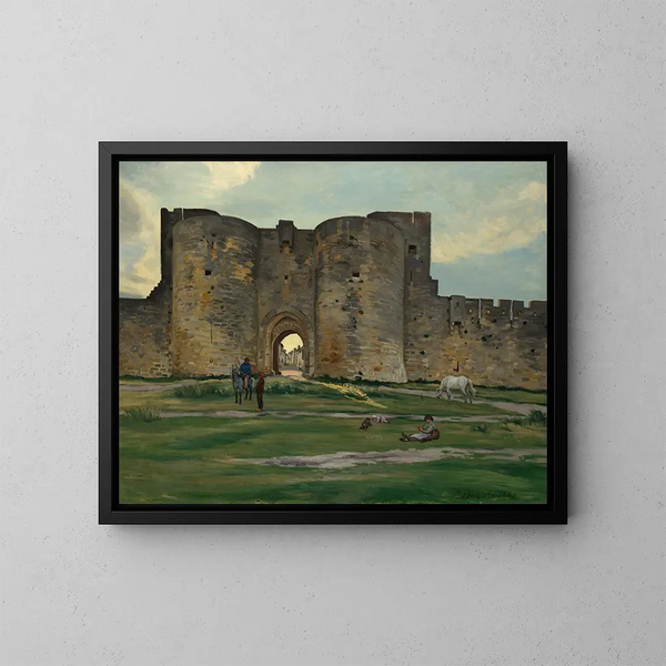 Porte de la Reine à Aigues-Mortes - Frédéric Bazille — kehystetty taideteos seinällä