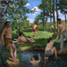 Kesäkohtaus - Frédéric Bazille — näkymä teoksesta