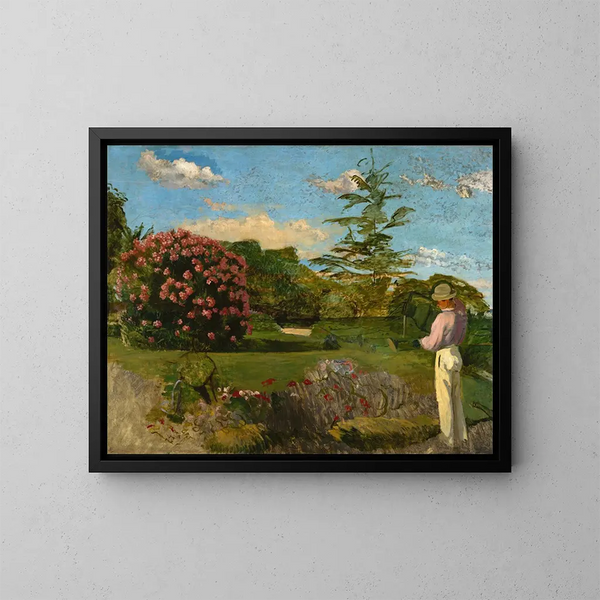 Le Petit Jardinier - Frédéric Bazille — kehystetty taideteos seinällä