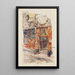 Entre escalier B du Marché des Enfants Rouges vuonna 1907, 3. kaupunginosa - Frédéric Houbron — kehystetty taideteos seinällä