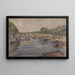 La Seine au pont Marie en 1899, 1. arrondissement - Frédéric Houbron — kehystetty taideteos seinällä