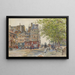 Quai des Orfèvres Pariisi 1906 - Frédéric Houbron — kehystetty taideteos seinällä