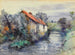maisemasta mökin kanssa - Frederic Charles Vipond Ede — näkymä teoksesta