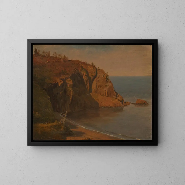 Côte de l'île Grand Manan, Kanada - Frederic Edwin Church — kehystetty taideteos seinällä
