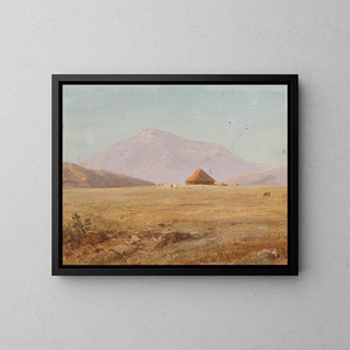 Frederic Edwin Church - Ecuador mountain plateau with hut.webp