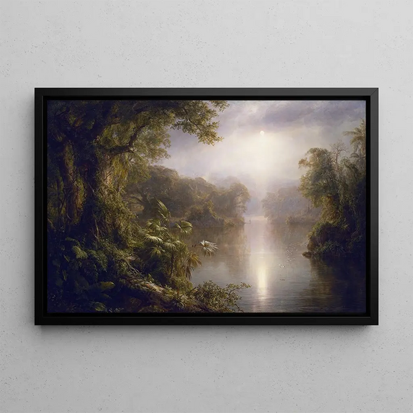 Valonjoen - Frederic Edwin Church — kehystetty taideteos seinällä