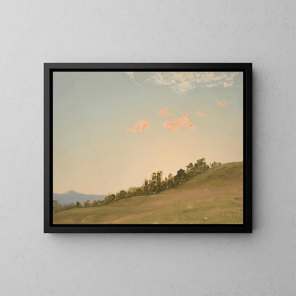 Hudsonin kukkula, New York - Frederic Edwin Church — kehystetty taideteos seinällä