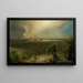 Jerusalem maalaus Olivivuoresta - Frederic Edwin Church — kehystetty taideteos seinällä