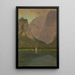 Königssee-maalaus lähellä Berchtesgadenin Baijeria - Frederic Edwin Church — kehystetty taideteos seinällä