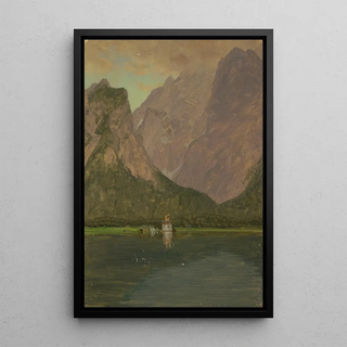 Frederic Edwin Church - Koenigsee near Berchtesgaden Bavaria.webp
