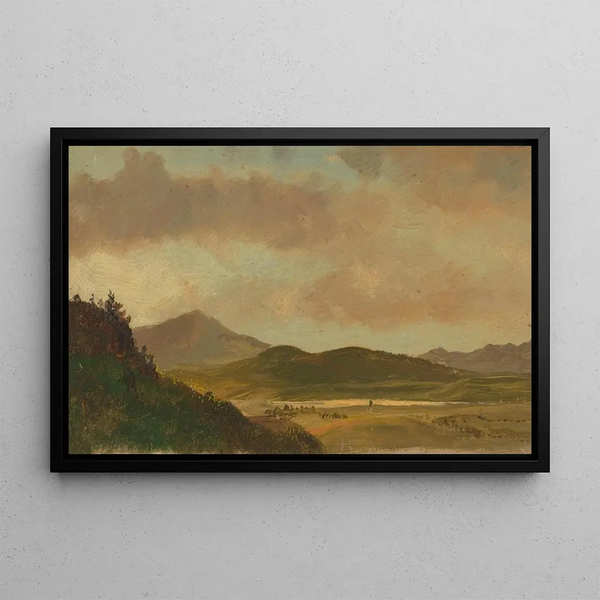 Maisemamaalaus - Frederic Edwin Church — kehystetty taideteos seinällä