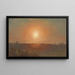 Maisemamaalaus auringonlaskussa - Frederic Edwin Church — kehystetty taideteos seinällä