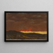 Maisemamaalaus auringonlaskussa - Frederic Edwin Church — kehystetty taideteos seinällä