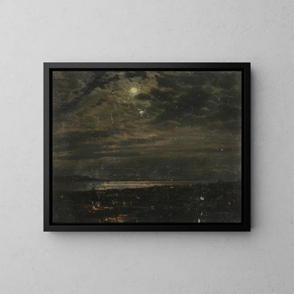 Kuu rannikon Maine - Frederic Edwin Church — kehystetty taideteos seinällä
