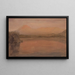 Katahdin-vuorten ja Turnerin maalaus Katahdin-järvestä - Frederic Edwin Church — kehystetty taideteos seinällä