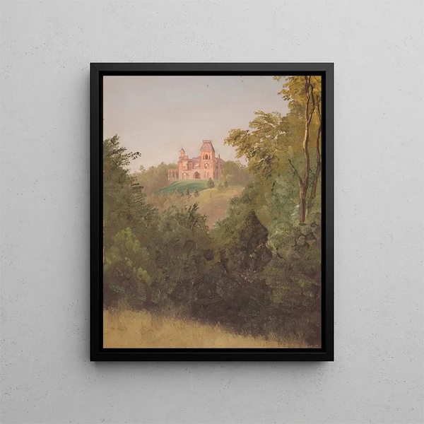 Olana-etelänmaalaus - Frederic Edwin Church — kehystetty taideteos seinällä