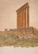 Zeuksen temppeli Baalbekin rauniot - Frederic Edwin Church — näkymä teoksesta