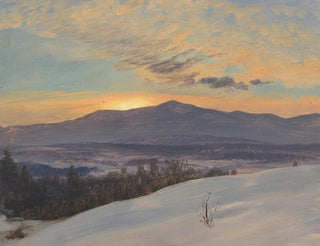 Frederic Edwin Church - Sunset Across the Hudson Valley Winter.webp