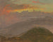 Auringonlasku ja vuoret - Frederic Edwin Church — näkymä teoksesta