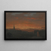 Hudsonin auringonlaskumaala New York - Frederic Edwin Church — kehystetty taideteos seinällä
