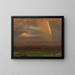 Auringonlasku laajalla maisemalla - Frederic Edwin Church — kehystetty taideteos seinällä