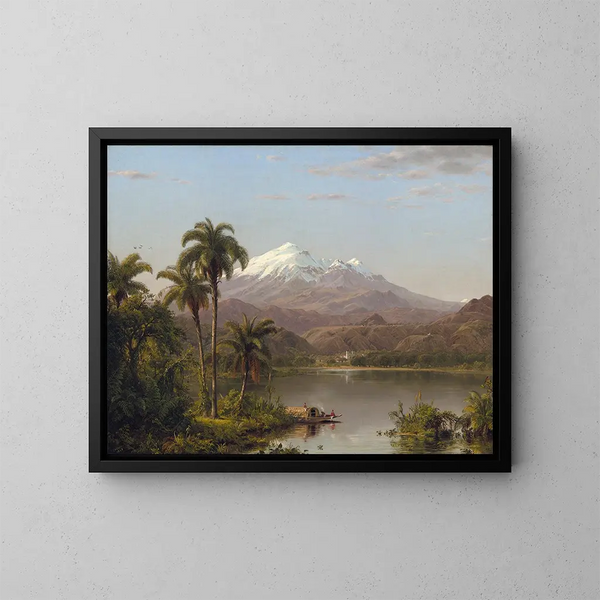 Palmiers Tamaca - Frederic Edwin Church — kehystetty taideteos seinällä