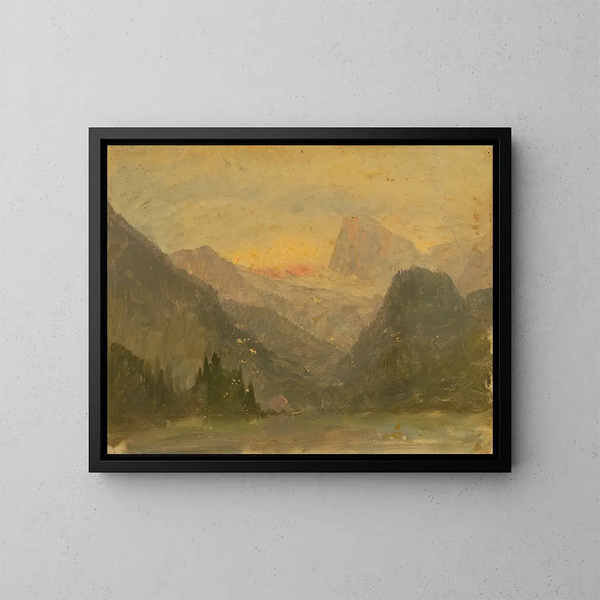 Le Watzmann près de Berchtesgaden - Frederic Edwin Church — kehystetty taideteos seinällä