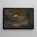 Ruisseau forestier - Frederic Edwin Church — kehystetty taideteos seinällä
