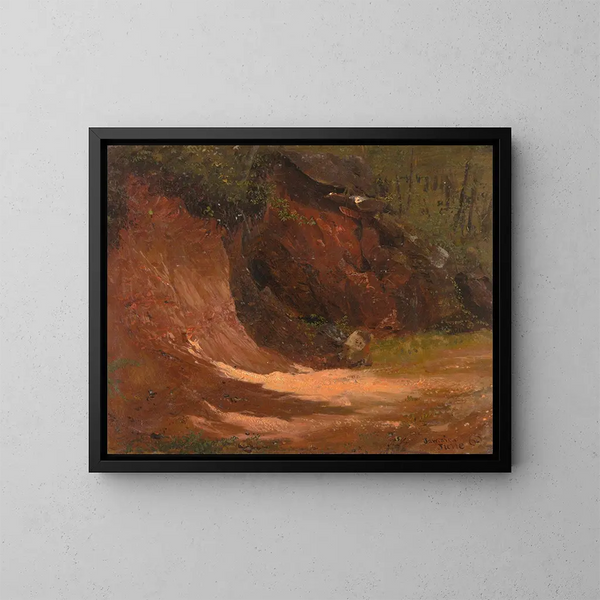 Jamaikan metsäisestä pankista - Frederic Edwin Church — kehystetty taideteos seinällä