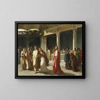 Frederic Leighton - Dramatic Scene in a Court.webp