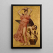 Érato-maalaus - Frederic Leighton — kehystetty taideteos seinällä