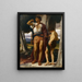 Le Signe de Jonathan à David - Frederic Leighton — kehystetty taideteos seinällä